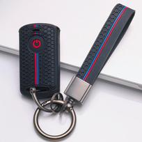 Moto Key Cover for Honda Fit PCX Forza SH150 SH300 XADV Vario Scoopy Yamaha Nmax Xmax Aerox Filano Lexi Fazzio Freego TMAX with Keychain Key Fob Case juoda