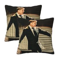 El Sol De Mexico Luis Miguel 2 Pcs Square Pillowcase Pillow Cover Cushion Zip Decorative Comfort Throw Pillow For Home Car Peach skin 18*18(CM)-2Pcs