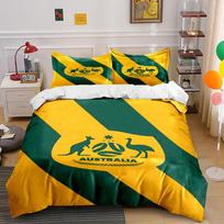 Kangaroo, emu, and Australia. Bedding sets Duvet cover sets Duvet covers Pillowcases(1*Duvet Cover 2*Pillowcases without duvet insert) 135x200cm