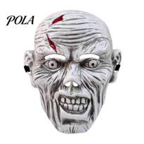 Realistic Zombie Mask Horror Halloween Mask, Full Face Breathable Eye & Nose Vents, Comfortable for Adults Adjustable Strap Adults, Scary Costume balta