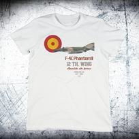 Spanish Air Force F-4 C Phantom 12th Wing Unisex T-Shirt Short Sleeve Casual Cotton O-Neck Summer T Shirt 4XL white