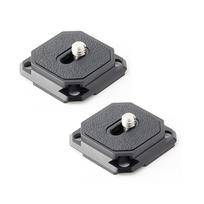 2Pcs Quick Release Camera Plate 38mm Arca Swiss Compatible Mount Adapter for Tripod Head and PD Shoulder Strap