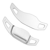 For Fiat 600 La Prima Hybrid Jeep Avenger MHEV e-Hybrid  2024 2025 Car Steering Wheel Shift Paddle DSG Extension Stickers sidabras