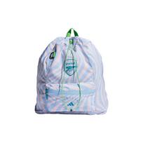 Adidas X Arsenal Collaboration Stella McCartney Drawstring Sports Polyester Fitness Bag Large Women bags Half-Flash-Green Bay-Blue IP3568 Half-Shimmer Green & Bay Blue