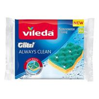 Vileda Viscose Dish Sponge Glitzi Always Clean 2 Pcs - Bhp Hic 9235