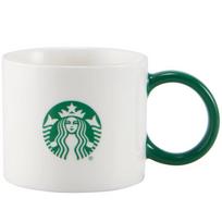Starbucks Retro White Green Series Ceramic Mug