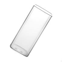 Aukštas stiklinis puodelis gėrimams Kvadratinis Aukštas borosilikatinis Storas sultims Arbatoms Kasdienis 380ml white