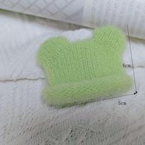 Megztos Mini Kepuraitės Rankų Darbo Medžiagos Megzta Pirštinė Vaikams Mergaitėms Žaislai light green