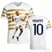 Mbappé Summer 3D Printable Family Clothing Football Jersey T-shirt Quick-drying and Breathable Suitable for Daily Wear XXS