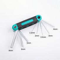 Multi-functional Allen Wrench Set Folding Torx Key Set New Hexagon Socket Wrench  Household Repair mėlyna