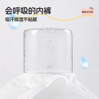 QIHAIQIU Children's Disposable Underwear, Sterilized, No-Wash Daily Disposable, Girls' Travel Supplies, White Triangle Shorts, Size L