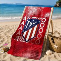 Atletico Football Club Printed Microfiber Beach Towel, Soft And Absorbent, Quick-Dry, Ideal for Summer Travel, Beach Essential, Swimming Pool 70cmx140cm(27x55inch)