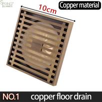 Modern Copper Chrome Plated Anti-Odor Floor Drain for Bathroom Bathtub Washing Machine & Shower Room Anti-Backflow Anti-Overflow (as the picture,Copper)