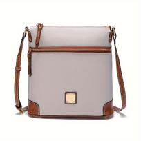 Retro Messenger Bag For Women, Simple Vegan Leather Purse, Classic Style Shoulder Bag 25*10*24cm