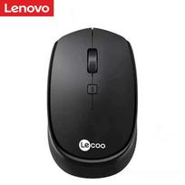 Lenovo Lecoo WS202 2.4GHz Wireless Mouse Office Mouse 4 Keys Mute Mice Ergonomic Design with 3 Adjustable DPI for PC Laptop Black juoda