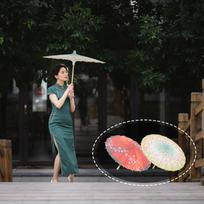 2 vnt japoniškas popierinis skėtis subtilus dekoratyvinis klasikinis unikalus Cosplay daugkartinis retro