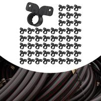 50 Pieces Pex Clamps Fittings Multipurpose Pipe Bracket Easy Installation Butterfly Tubing Supports 1.2inch