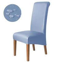Atsparus vandeniui PU audinys XL dydžio kėdės užvalkalas Aukštas atlošas Tampri Valgomojo kėdės užvalkalas Elastingas Nešvarumams atsparus Įbrėžimams atsparus Sėdynės dėklas apsauga 1 Piece