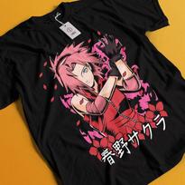 Naruto Tshirt Sakura Shirt Sasuke T-Shirt Tsunade Tee Kakashi Anime Unisex Top S