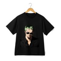 Vienas gabalas Zoro Šauni Anime Marškinėliai Elegantiški Manga Stiliaus Marškinėliai Unisex Madingi Laisvalaikio Marškinėliai S