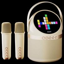 Philips All-in-One KTV Wireless Microphone Speaker with Screen CN plug (adapter included)