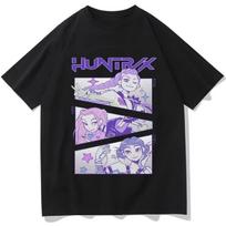 KPop Demon Hunters Huntrix Tees Summer Short Sleeve Tshirts Women Men Clothing Streetwear Unisex Graphic Print T-shirts S juoda