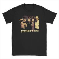 Men Women System of a Down Heavy Metal Band T Shirts Pure Cotton Tops Novelty Short Sleeve Round Neck Tees Classic TShirts S