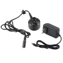 1Pc 12LED Colorful Mist Maker for Water Fountain Pond with Power Adapter