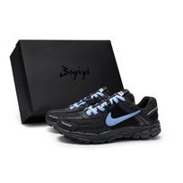 Nike Zoom Vomero 5 Slip Resistant Abrasion Resistant Low top Running Shoes Unisex Black Blue BV1358-003(Team80-S-BOX) 42