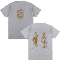 Anime Jojo Bizarre Adventure STEEL BALL RUN Unisexga T Shirts Unisex Clothing Casual Cotton New Short Sleeves Oversized Top Streetwear XL