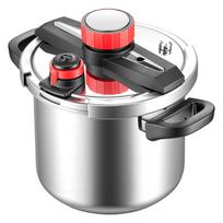 Pressure Cooker, 7L Pressure Cooker Stainless Steel, Pressures Canner with Steaming Rack, Tempered Glass Lid, Three Pressures Settings for Meat,