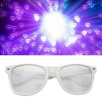 Bar Street Wear Fashion Special Effects Men Prom Heart Effect Glasses Women Sunglasses Eyewear Accessories Night PC Glasses balta