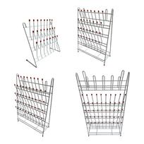 Lab Drain Holder Shelf Removable Cleaning Supplies Hanging Draining Rack Drainer Shelf for Beaker Lab Bottle Test Tube 24 bits