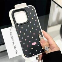 Prabangus INS taškuotas telefono dėklas, skirtas Motorola Edge 60 50 Fusion NEO Stylus G84 G54 G85 G35 G05 G34 G75 G15 G Play 2025  Dengiamasis elementas Moto Edge 60 STYLUS gray