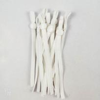 REACH Certified Knitted Spandex/Nylon Adjustable Elastic Rope & Ear Loops Eco-friendly Facemask 5 mm balta