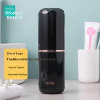 Etravel Travel Toiletry Cup Set, Detachable Toothbrush Holder, 2 Mouthwash Cups, Toothbrush Cups, Storage Box