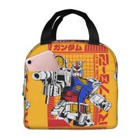 Custom Gundams Insulated Lunch Bag for Women Men Resuable Anime Cooler Thermal Lunch Box Office Picnic Travel One Size