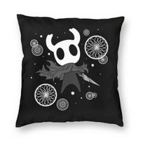 Hollow Knight 2 Square Pillowcase Polyester Linen Velvet Printed Zip Decorative Pillow Case Car Cushion Cover 45X45 Peach skin 18*18(CM)-1Pcs