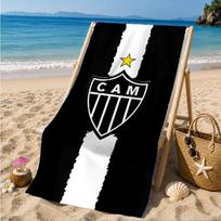 Black And White Stripes With Star Microfiber Beach Towel, Soft And Absorbent, Quick-Dry, Ideal for Summer Travel, Beach Essential, Swimming Pool 70cmx140cm(27x55inch)