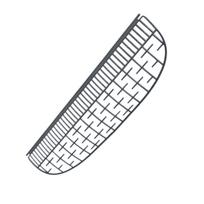 Replacement Part for Ti+ Automatic Smart Cat Litter Box Accessory Removable Sifting Mesh Backboard Filter for Sand Cleaning (Gray,S) pilka spalva