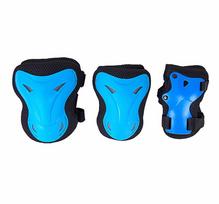 Protective Gear Skateboard Scooter Roller Skate Bike Bicycle Knee Elbow Wrist protection Guard for Adult Youth Kids mėlyna