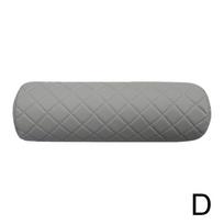 Car Seat Neck Pillow Headrest Leather Memory Foam Breathable Cervical Cylindrical Pillow Office Chair Car Headrest Protector pilka