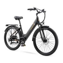 PURE UNICORN U2 27.5'' Miesto priemiestinis elektrinis dviratis suaugusiems su 48V 12.8Ah baterija 750W juoda