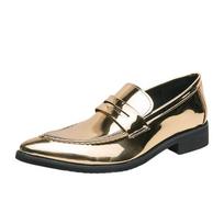 Multiple Colors Leather Men Shoes Casual Italian Loafers Slip-on Office Shoes Men Designer Nightclub Formal Party Driving Shoes 38 auksas