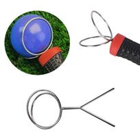1 vnt. metalinis ritės kamuoliuko spaustukas golfo kamuoliukų rinktuvas 60 mm kamuoliuko spaustukas griebtuvas parko kamuoliukų rinkimo įrankis rinktuvas golfo treniruočių priedams
