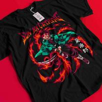 Demon Slayer Shirt Tanjiro King Tshirt Nezuko T-Shirt Muzan Doma Tee Zenitsu TDK BB1297 XL