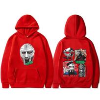 Rapper Mf Doom MM FOOD One Beer Print Hoodie Men Women Hip Hop Fashion Pop Music Pullover Male Vintage Casual Oversized Hoodies S