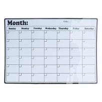 Fridge Calendar,Magnetic Monthly Planner Clear Dry Erases Board Calendar Whiteboard for Event/Meetings/Shopping Lists 1