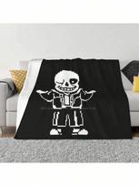 Undertale Madingas Minkštas Šiltas Flanelinis Antklodė 75X95CM pilka spalva