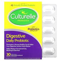 Culturelle, probiotikai, virškinimą skatinantis kasdienis probiotikas, 10 milijardų KSV, 30 daržovių kapsulių vieną kartą per dieną
